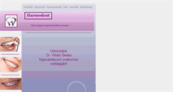 Desktop Screenshot of harmodent.hu